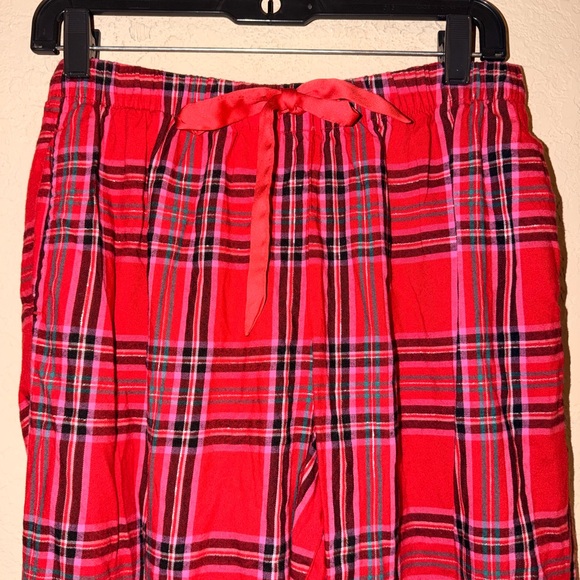 Victoria's Secret Plaid Button Front Shirt With Matching Pants- Size Medium - Picture 10 of 15